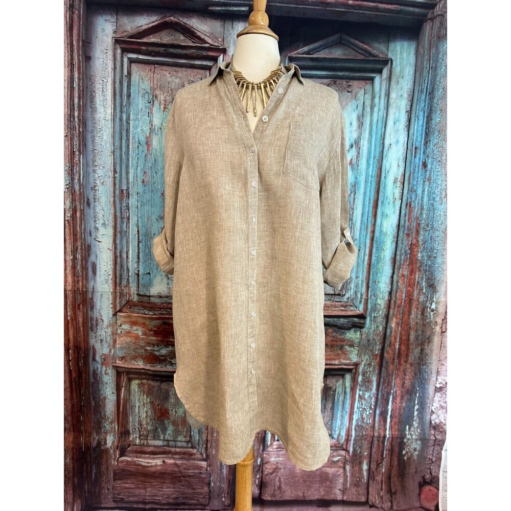 The Company Store 100% Linen dress size L